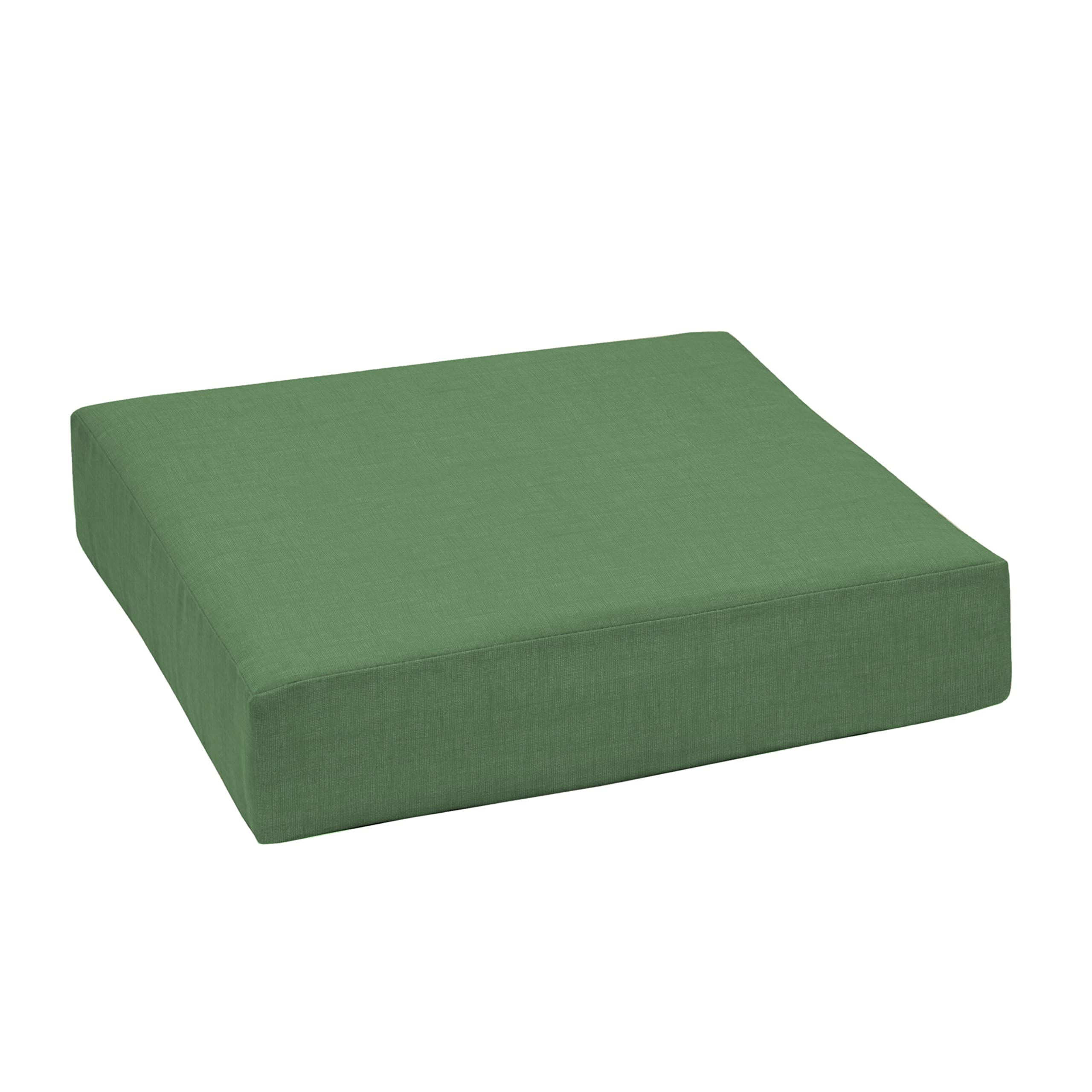 Arden Selections Outdoor Deep Seat Bottom Cushion, 24 X 24, Rain-Proof, Fade Resistant 24 X 24, Moss Green Leala