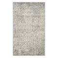 SAFAVIEH Evoke Collection 67 x 9 Silver / Ivory EVK256S Oriental Distressed Non-Shedding Living Room Bedroom Dining Home Offic