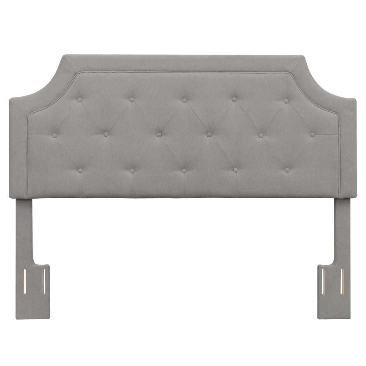 Steve Silver Co Alta Queen Headboard Bed Grey Fabric