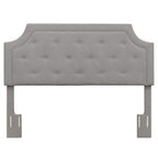 Steve Silver Co Alta Queen Headboard Bed Grey Fabric