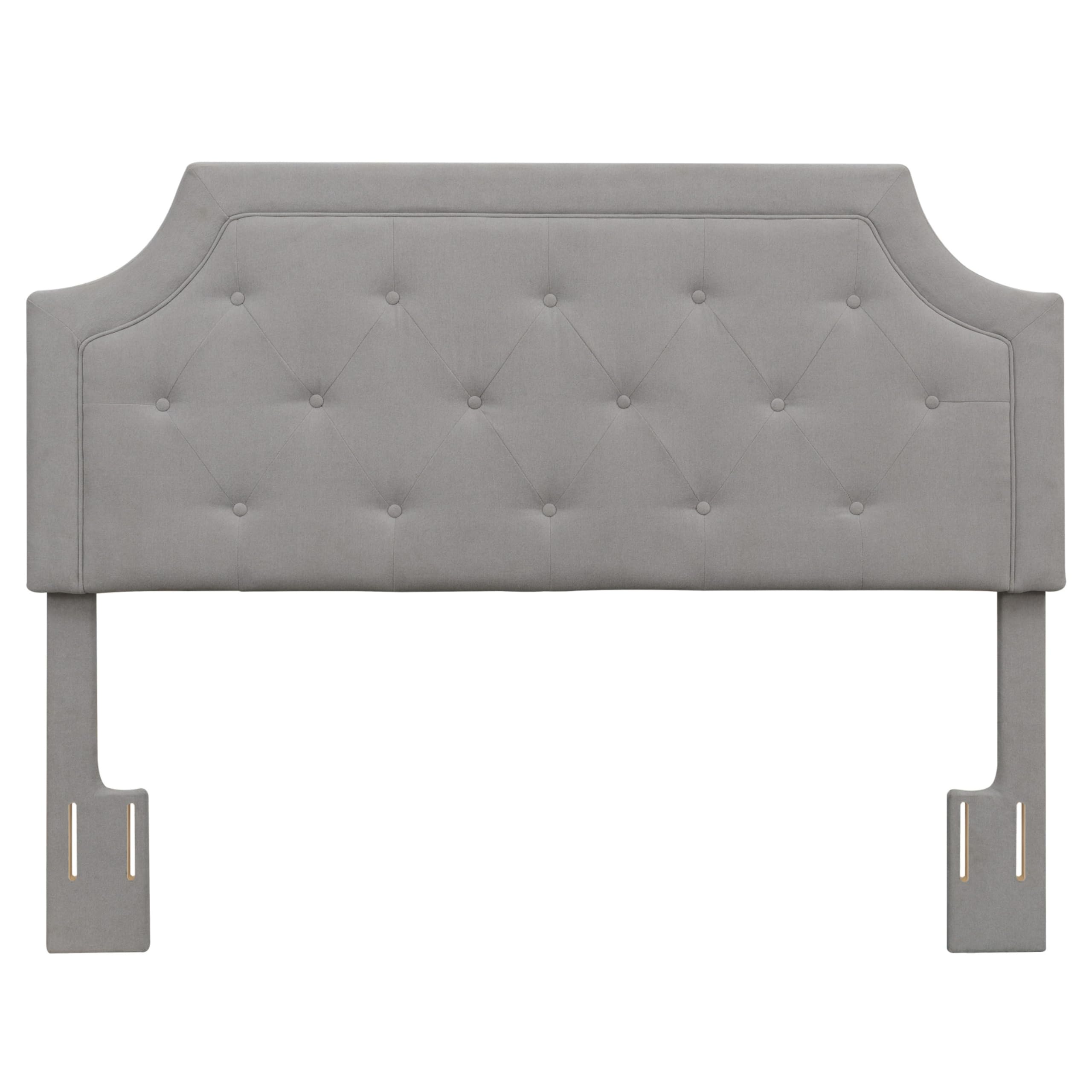 Steve Silver Co Alta Queen Headboard Bed Grey Fabric