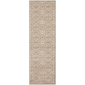 Nourison Jubilant Floral Taupe 23 x 73 Area -Rug, Easy -Cleaning, Non Shedding, Bed Room, Living Room, Dining Room, Kitchen (2
