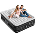 Airefina Queen Air Mattress with Built in Pump, Upgraded Comfort Blow Up Mattress Raised Inflatable Mattress for Guest Home Temp