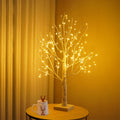 Hbaushun 144 LED Birch Tree Light,Tabletop Bonsai Fairy Light Spirit Tree,DIY Artificial Tree Lamp with Timer USB/Battery Powere