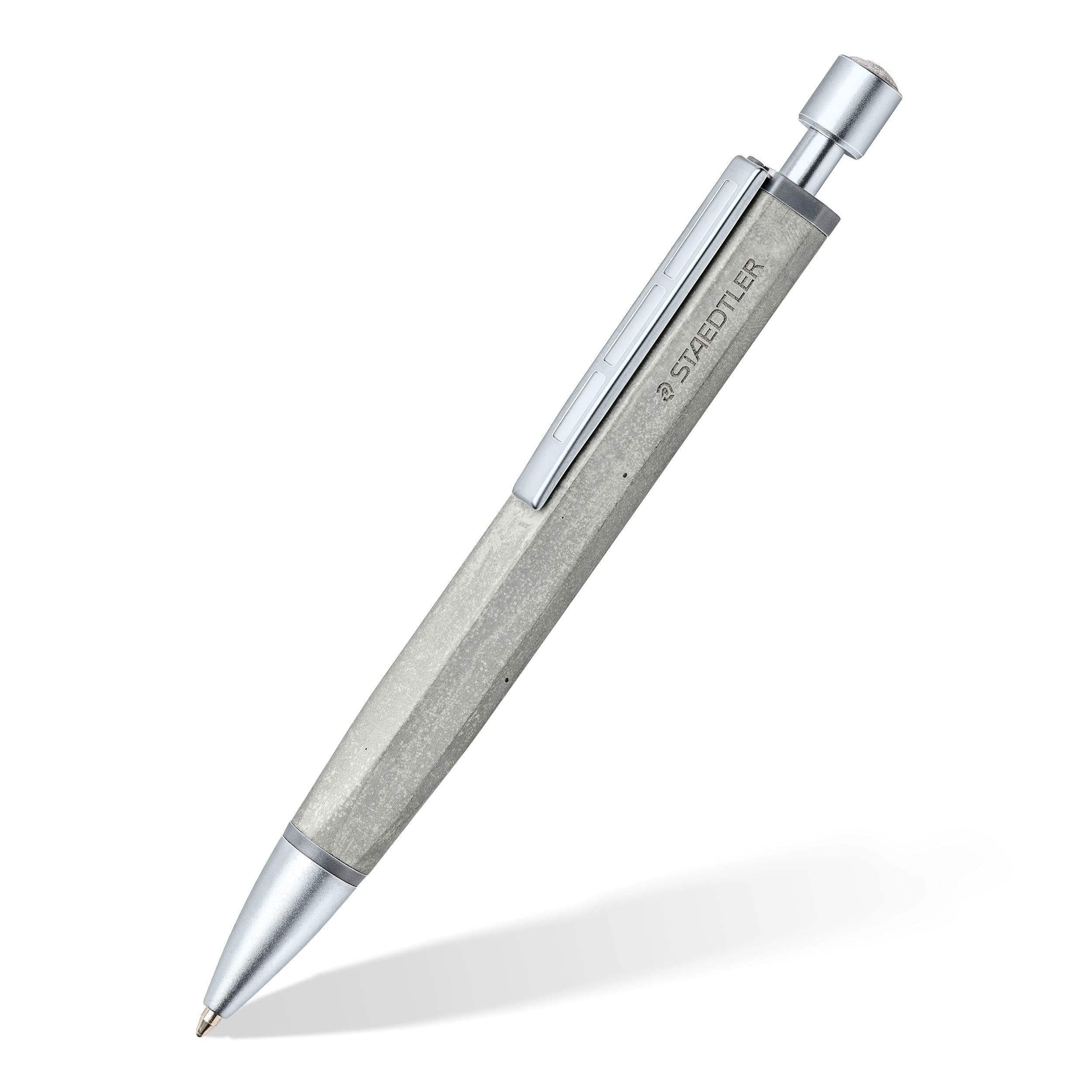 Staedtler 441Conb2-9 Concrete Premium Retractable Ballpoint Pen - Medium Line Width, Grey (Pack Of 1)