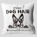 Grace Yonks Its Not Dog Hair Its German Shepherd Glitter Throw Pillow Covers, Gifts For Dog Lover. (German Shepherd (007B))