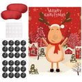 Gejoy Pin the Nose on the Reindeer Snowman Christmas Party Games Pin Games Set Christmas Holiday Activities Family Adults New Ye
