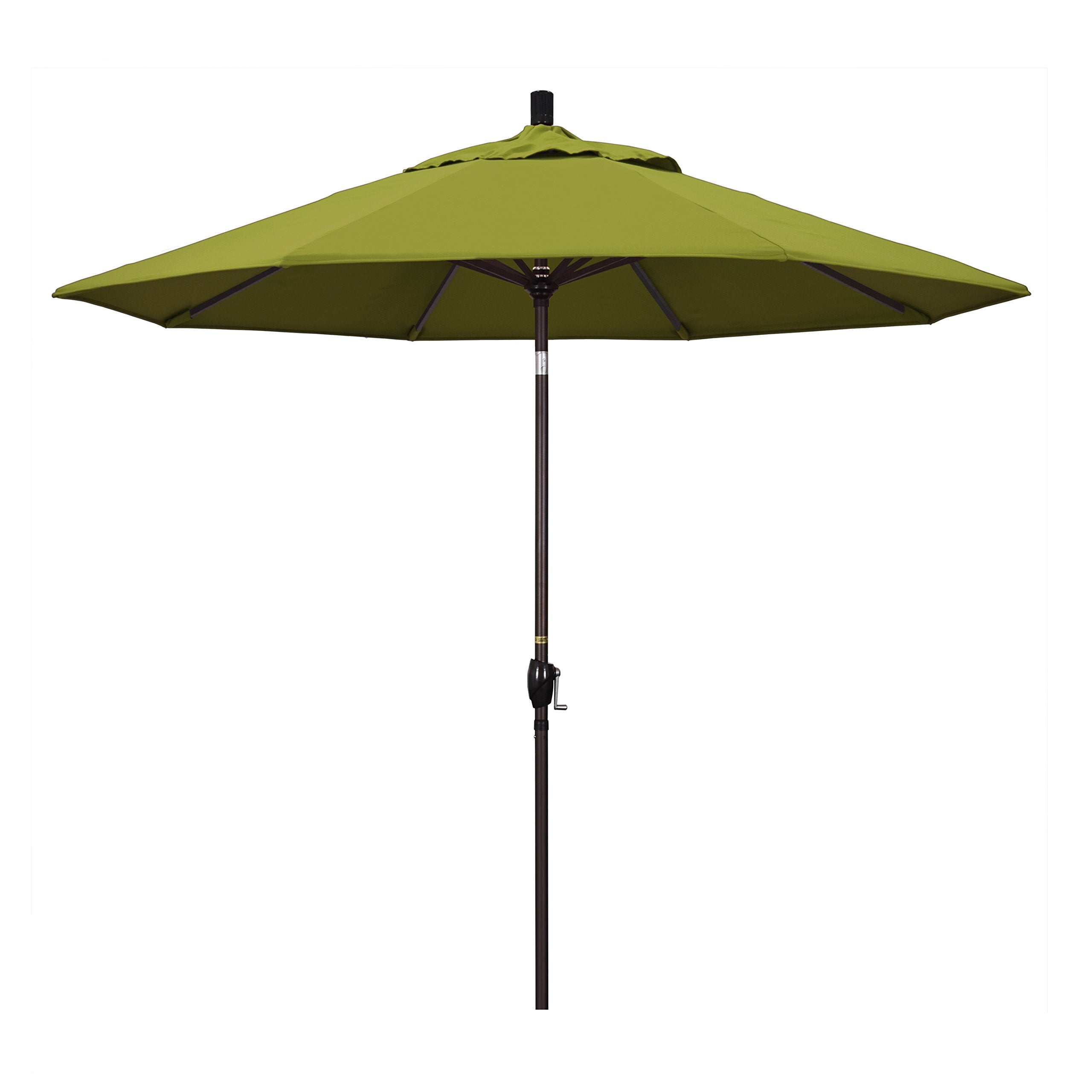California Umbrella Gspt908117-Sa11 9' Round Aluminum Market, Crank Lift, Push Button Tilt, Bronze Pole, Pacifica Ginkgo Patio U