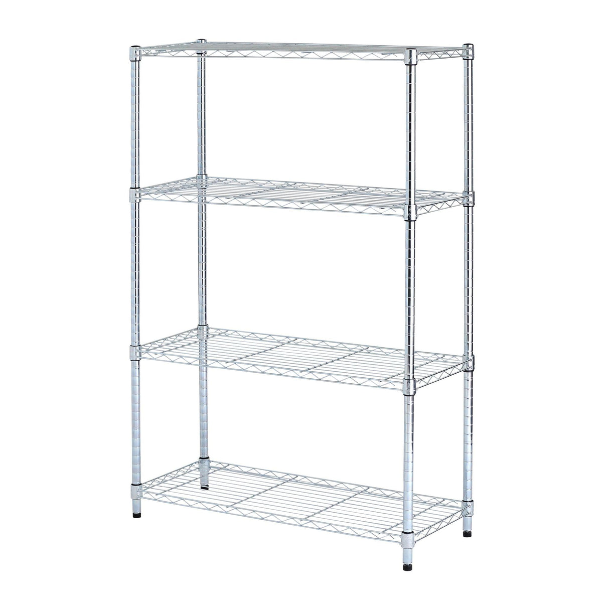 Alera ALE Residential Wire Shelving, FourShelf, 36w x 14d x 54h, Silver