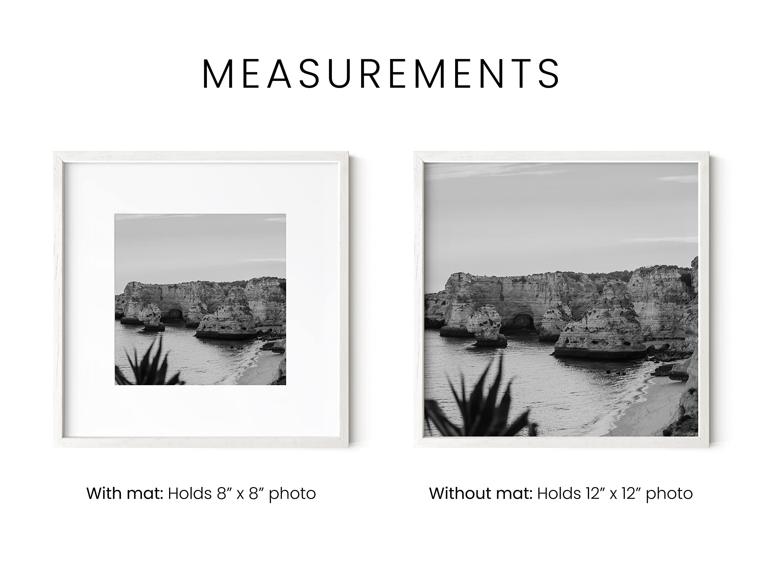Haus And Hues Square Picture Frames 12 X 12 Set Of 25 - Photo Gallery Wall Frame Set, Wood 12X12 Frames, 12 X 12 Frames Gallery