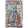 Rizzy Home Alora Decor Alure 5' X 8' Abstract Blue/Apricot/Ivory Hybrid Area Rug