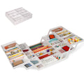 3 Tier Drawer Organizer - Expandable Junk Drawer Organizer Smart Office Supply Organizer, Folding Kitchen Tool Storage Multi Lev