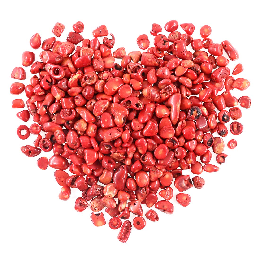 Swpeet 1 Pound Ruby In Fuchsite Tumbled Chips Stone Crushed Pieces Irregular Shaped Stones 0.3-0.5 Inch 1Pound(About 460 Gram) (