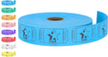 Tacticai 1000 Raffle Tickets, Star, Blue (8 Color Selection), Single Roll, Ticket For Events, Entry, Class Reward, Fundraiser &