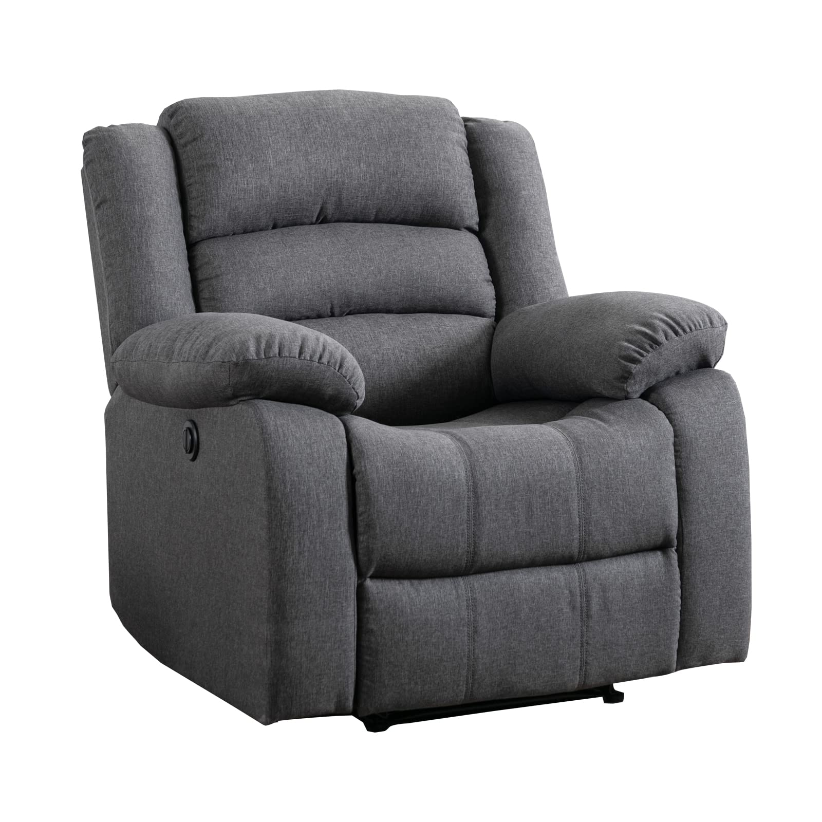Ebello Classic Power Recliner Chair, Oversized Electric Overstuffed Chair With Soft Cushion And Back, Sofa With Comfortable Armc