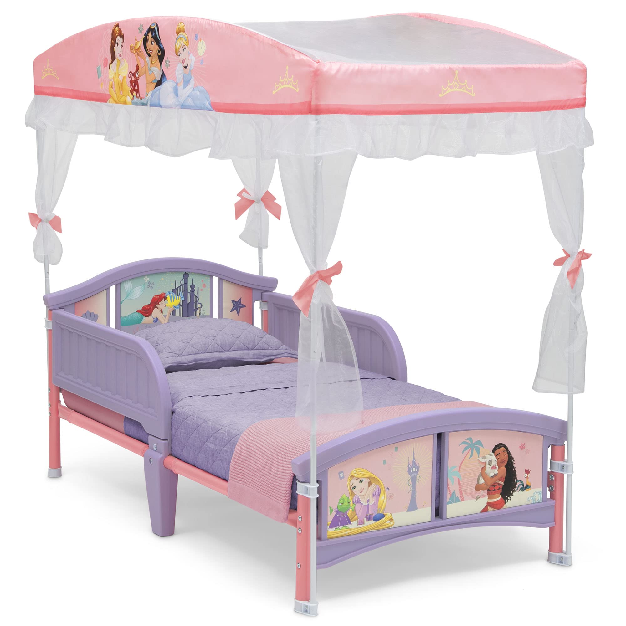Delta Children Canopy Toddler Bed  Disney Princess-New