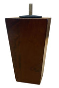 Elegent Upholstery 5 Solid Wood Furniture Sofa/Chair/Ottoman Tapered Legs Walnut Finish [5/16 Bolt] - Set of 4