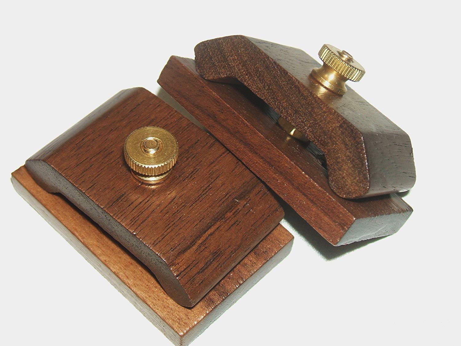 1 Pair Mini Walnut Hang-Ups Quilt Clamps Clips - Small