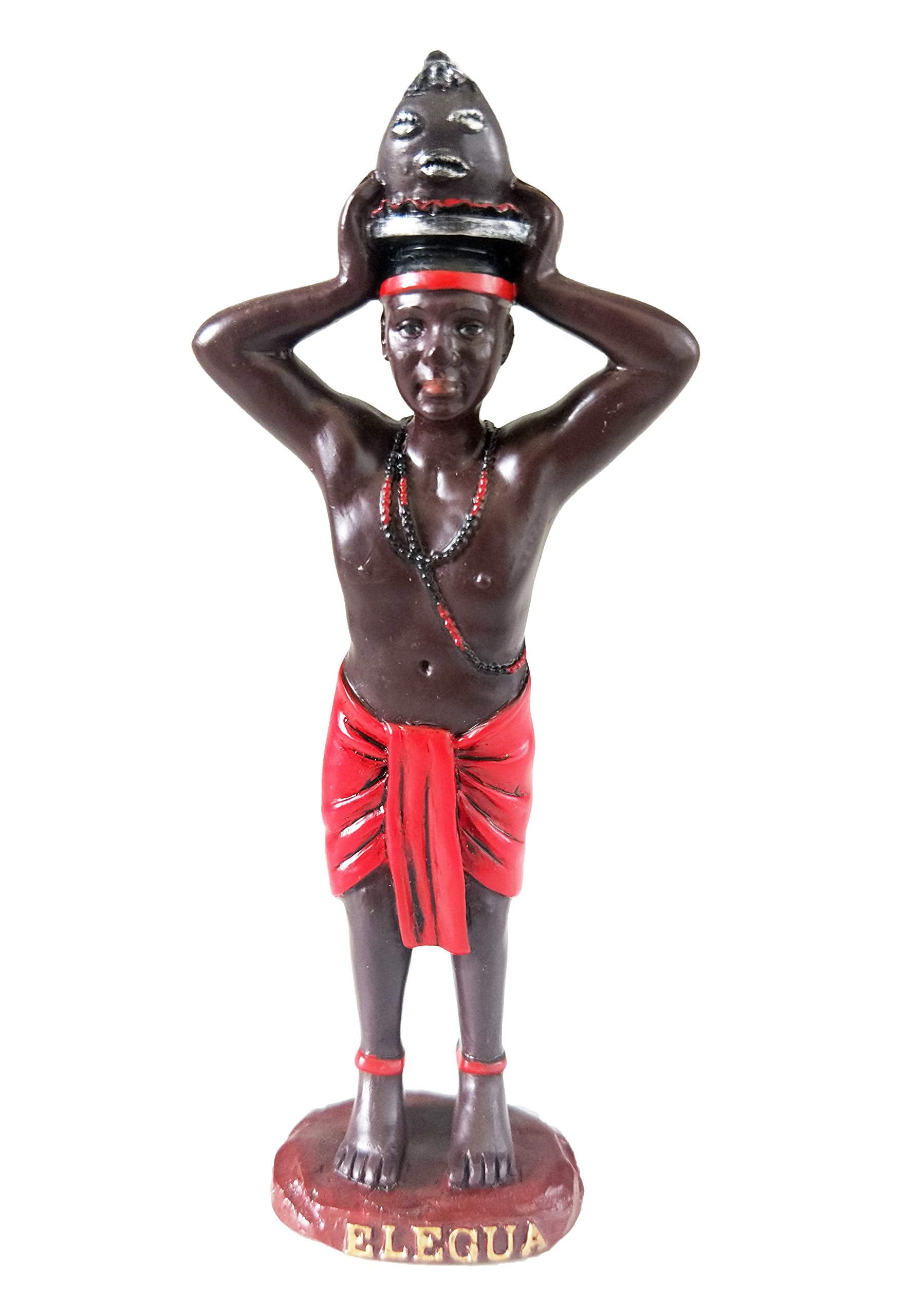 Annes Boutique Powerful Orisha Elegua Statue Orisha Statue Orisha Elegua Estatua Santeria Statue (5 Inches)