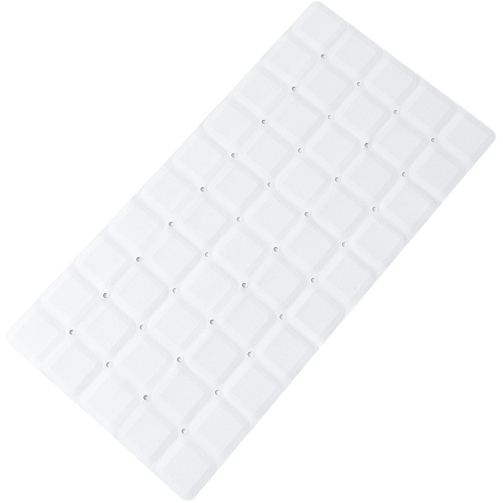 Webos Foldable Silicone Bathtub Mat: Jumbo Size Heavy Duty Safety Bath Mat for Tub Without Suction Cups Non Slip Bath & Shower M
