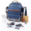 Sunflora Insulated Picnic Backpack For 2 Person Bag With Cooler Compartment, Blanket And Stainless Steel Cutlery Set For Couple,