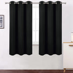 Lemomo Red Thermal Blackout Curtains/40 X 72 Inch/Set Of 2 Panels Room Darkening Curtains For Bedroom And Living Room