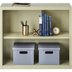 Lorell LLR41281 Fortress Series Steel Putty Book Case, 34.5" x 13" x 30"