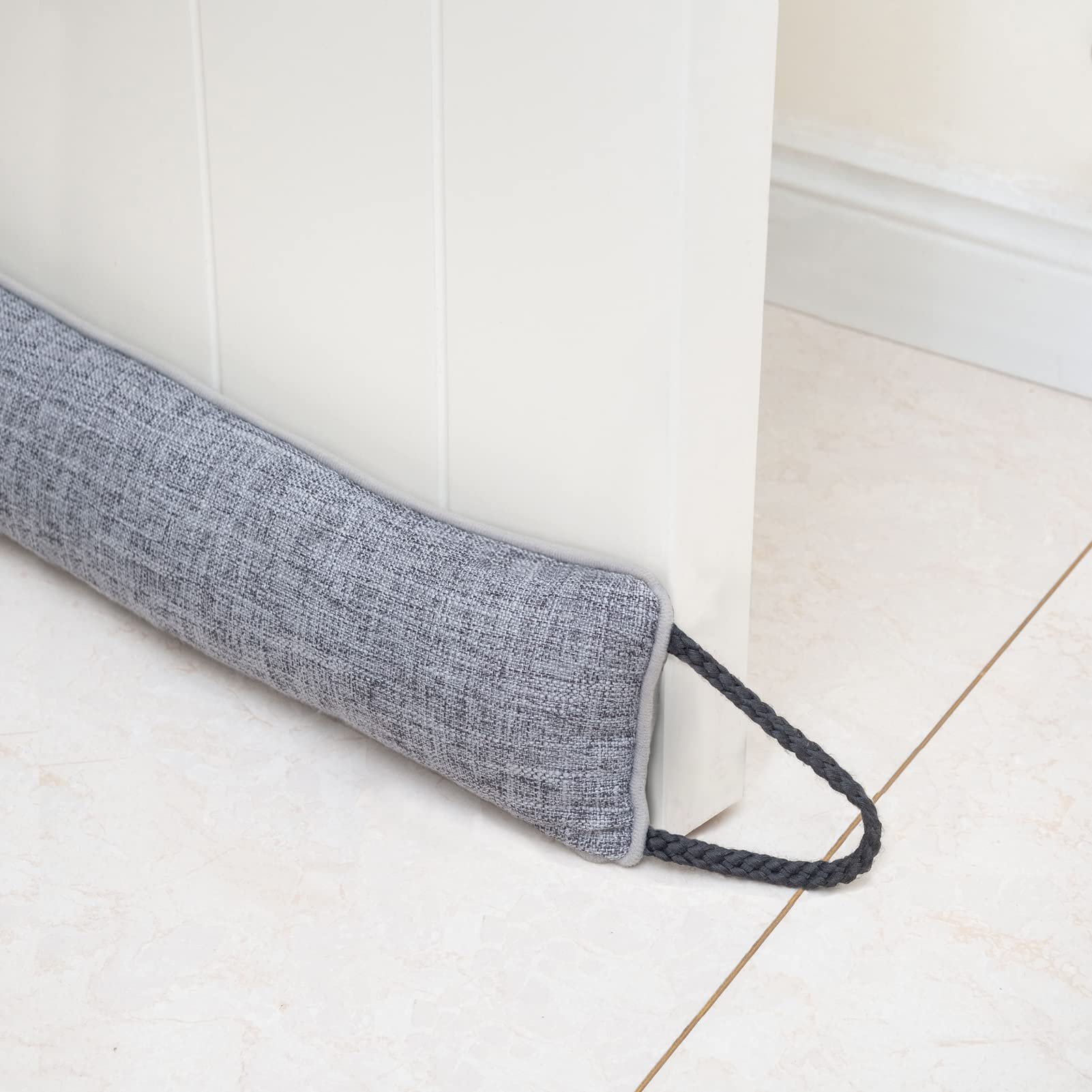 Marwood Under Door Draft Stopper 48 Inch Wind Stopper For Door & Window, Weighted French Air Draft Stopper Front Door Snake Nois