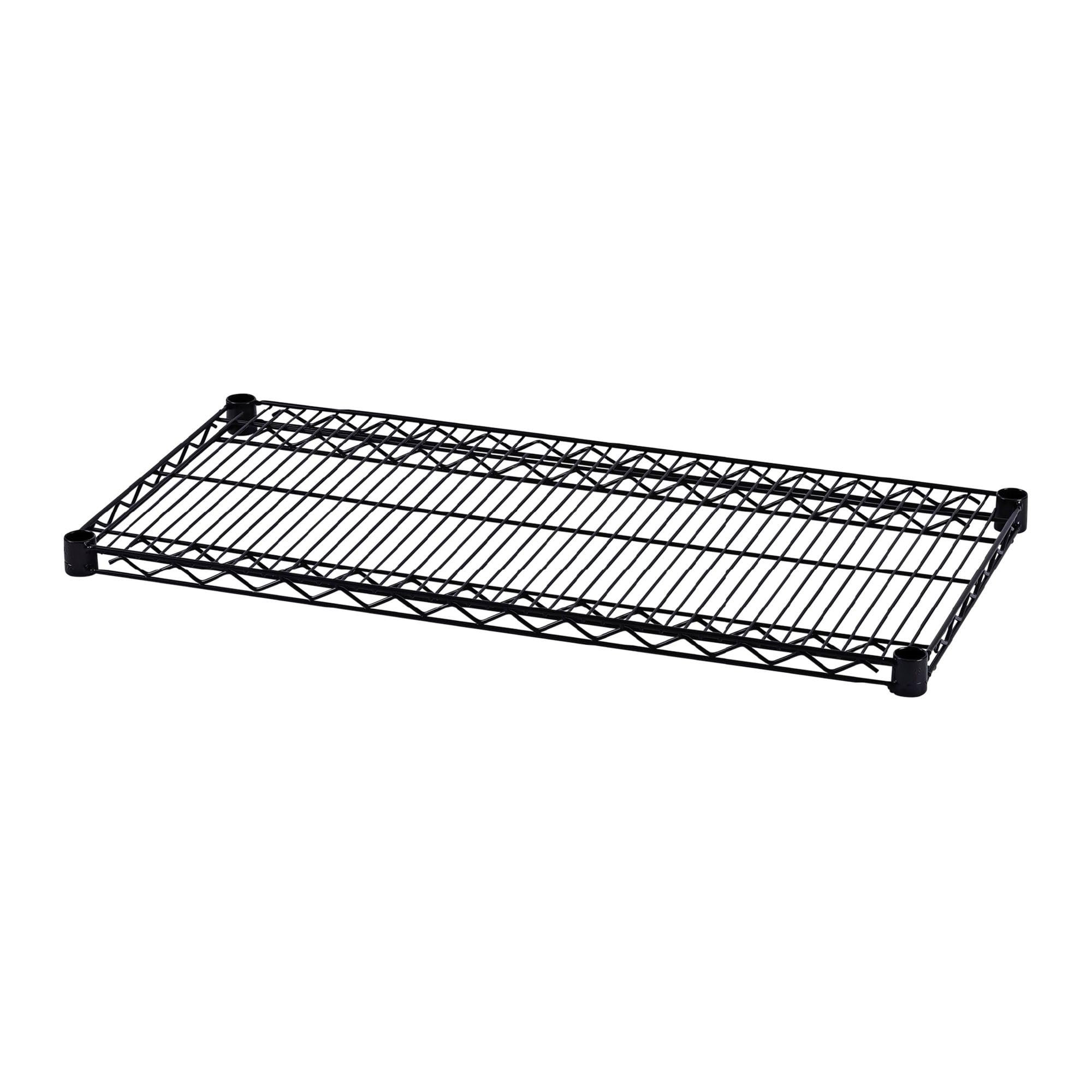 Alera ALESW583618BL Industrial Wire Shelving 36 in. x 18 in. Extra Wire Shelves - Black (2/Carton)