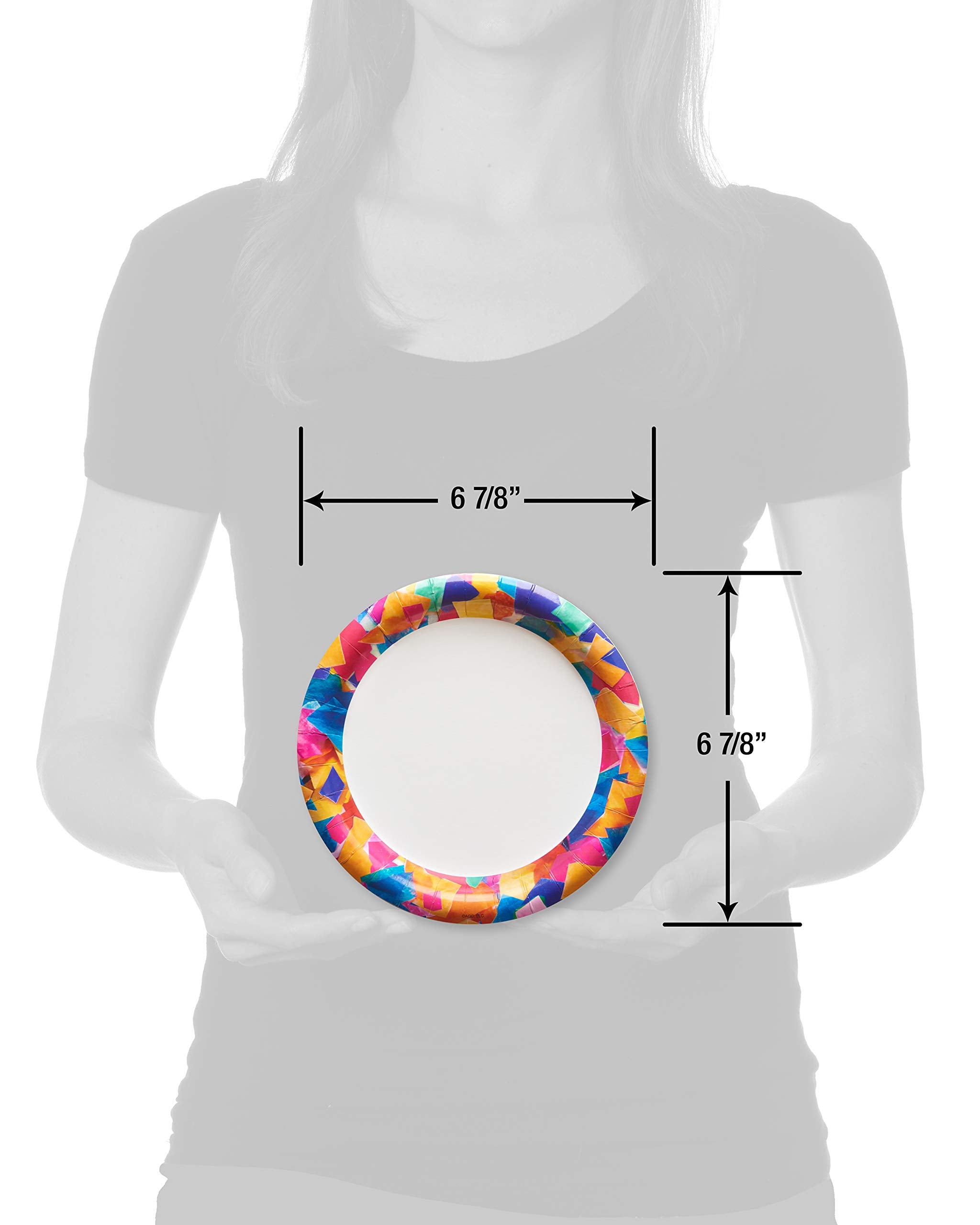 American Greetings Confetti Birthday Party Supplies, Dessert Plates (36-Count)