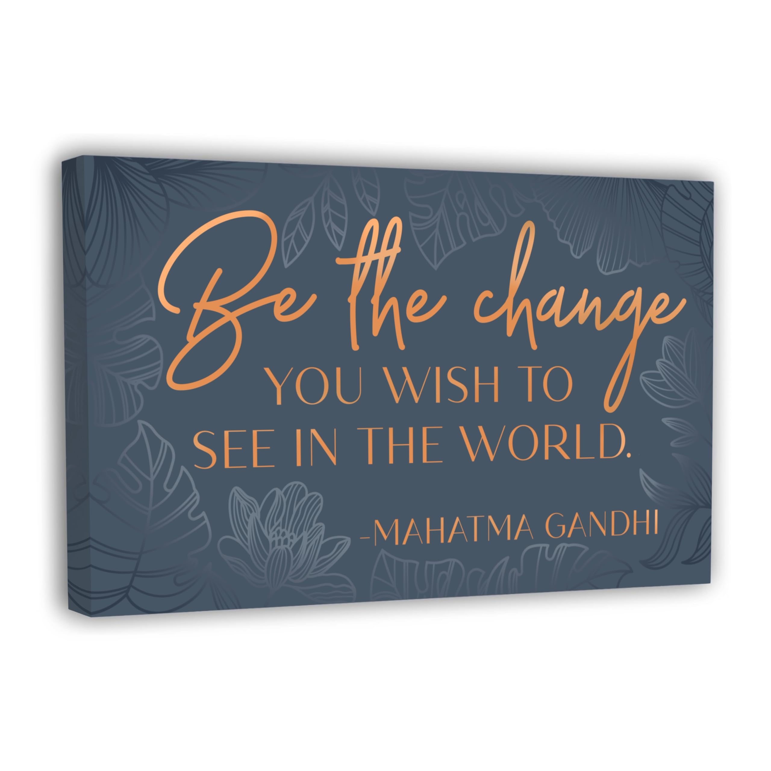 Inspirational Poster - Wall Decor for Bedroom, Office, Living Room - Framed Canvas - 10 x 16.5 Inch Motivational Print