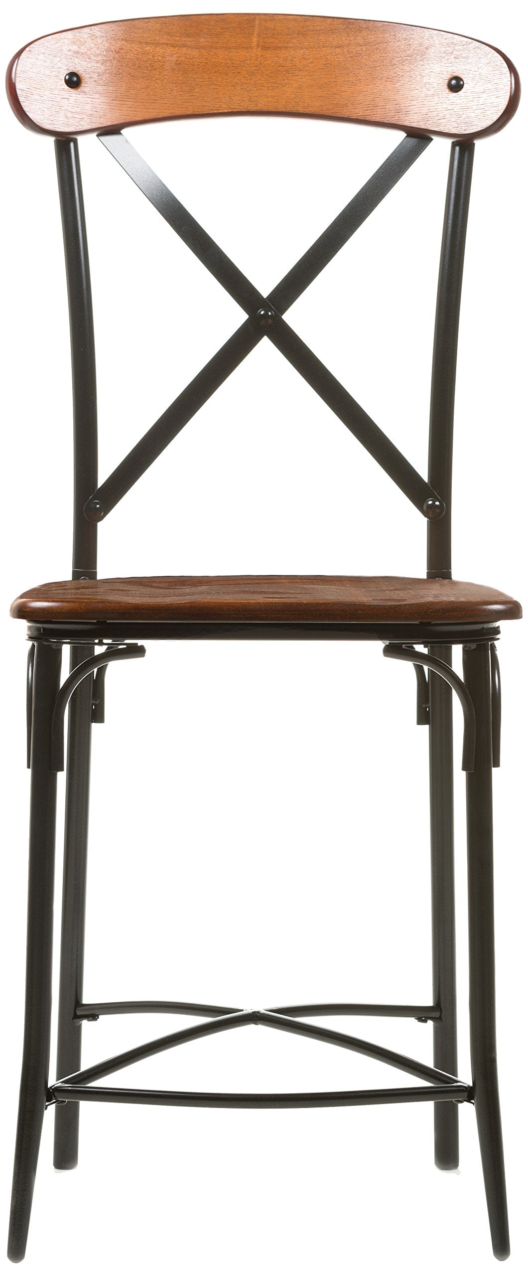Baxton Studio CDC222-PP2 Stool, Light Brown