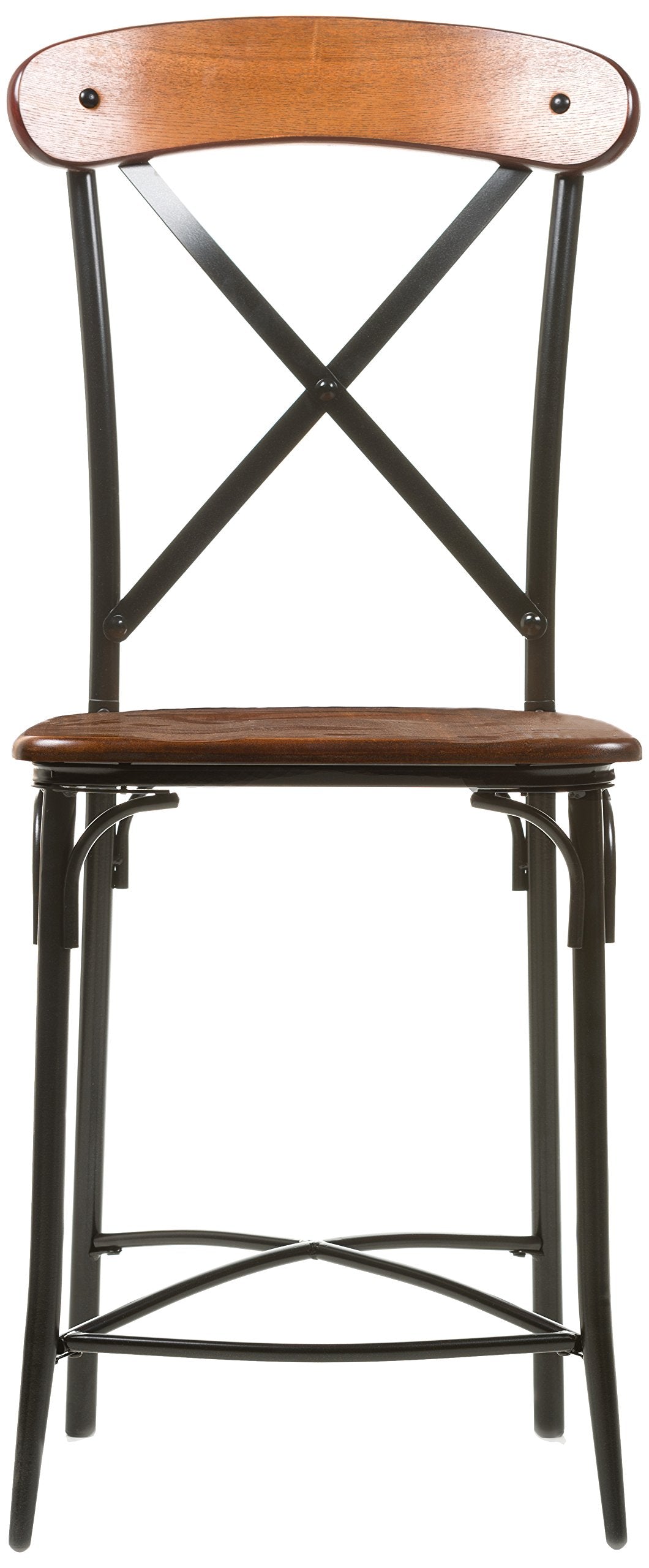 Baxton Studio CDC222-PP2 Stool, Light Brown