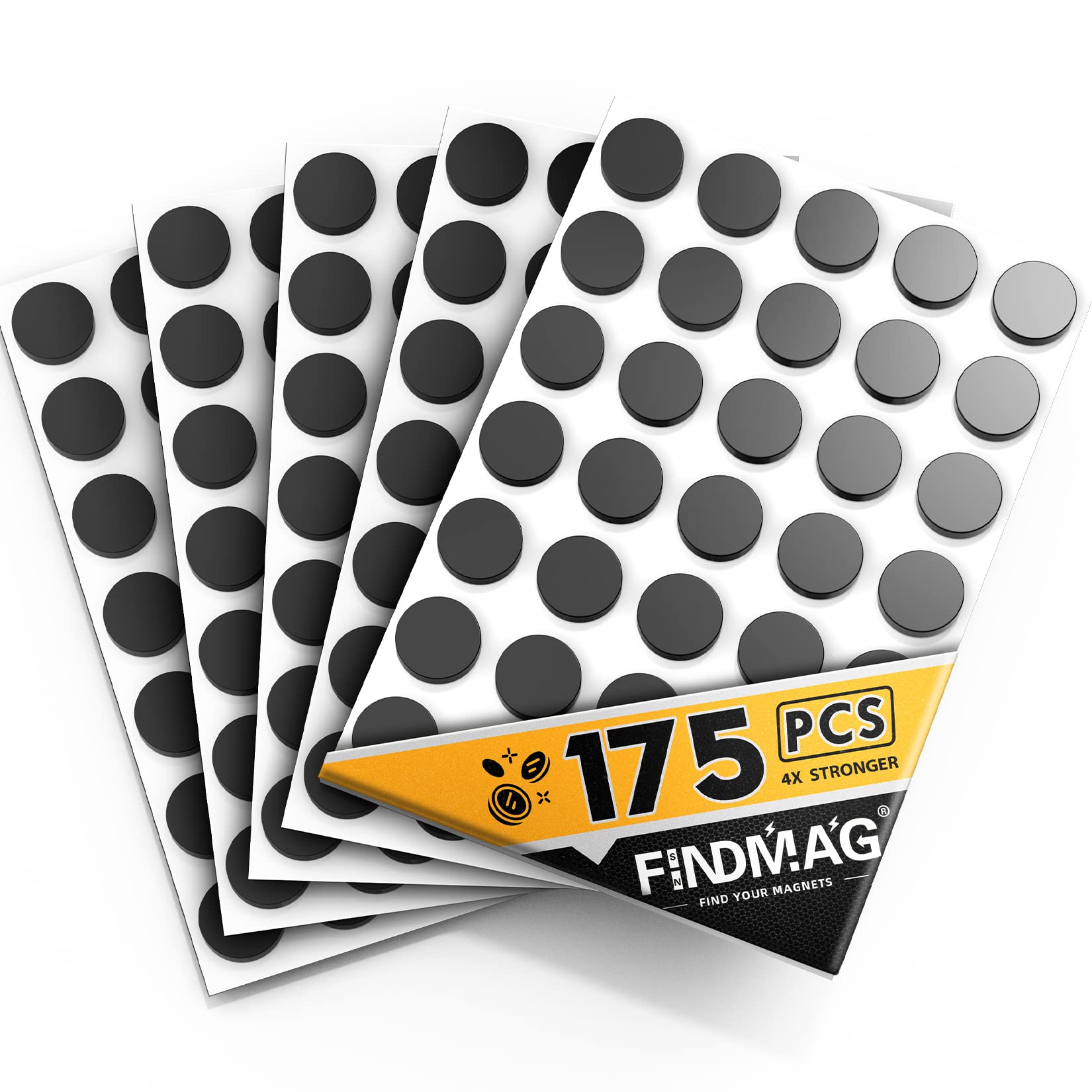 175 Pcs Round Magnets With Adhesive Backing, Magnetic Tape, Magnet Strips, Flexible Self Adhesive Magnets For Crafts, Magnetic S