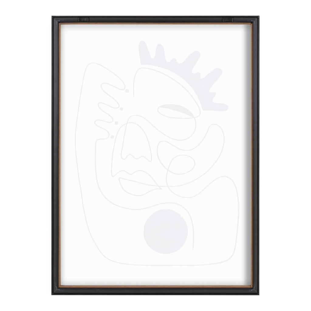 Blake El Ray Framed Printed Glass by Shatha Al Dafai