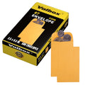Valbox #7 Coin Envelopes 3.5X6.5 Seed Envelope With Gummed Flap For Home, Garden Or Office Use, Brown Kraft Small Parts Envelope