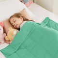 HOSUKKO Weighted Blanket - 5 lbs Green Heavy Blanket - Breathable Blanket(36 * 48 inches, 5 lbs)