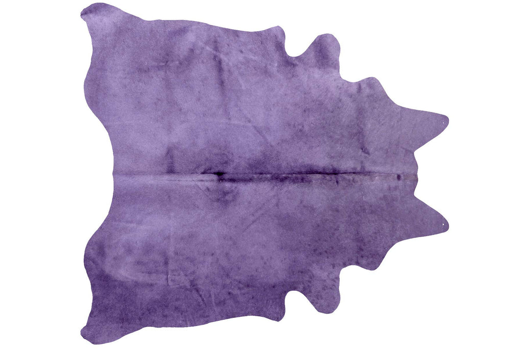 HomeRoots Cowhide, Microsuede 72' x 84' Purple, Cowhide - Rug