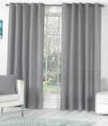 HFI Royal Silky Grommet Long Door Curtain  9 feet, Grey  1 Piece