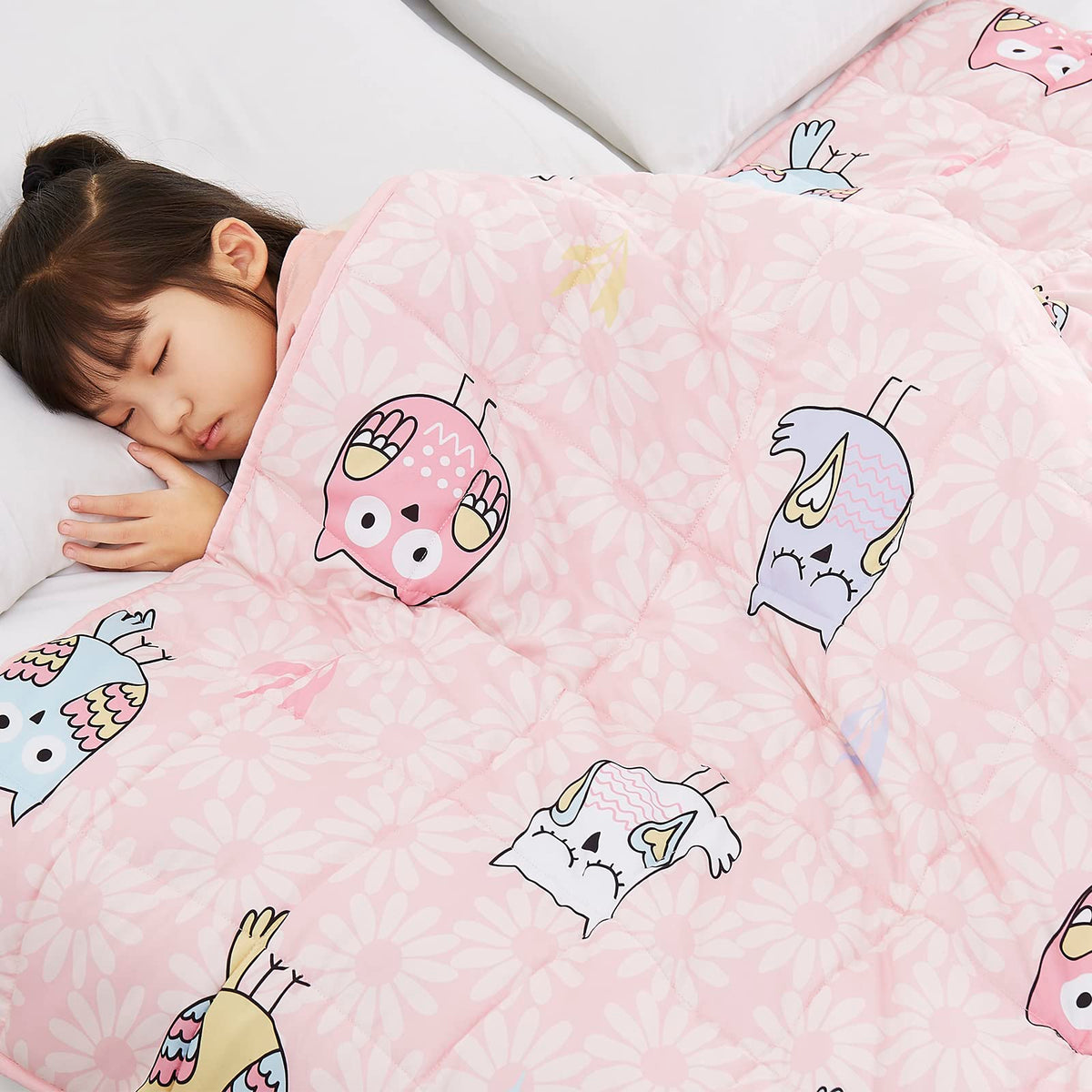 Topcee Weighted Blanket For Kids(3Lbs 36'X48') Toddler Heavy Blanket,Kids Weighted Blanket Cooling Blanket For Sleeping Perfec
