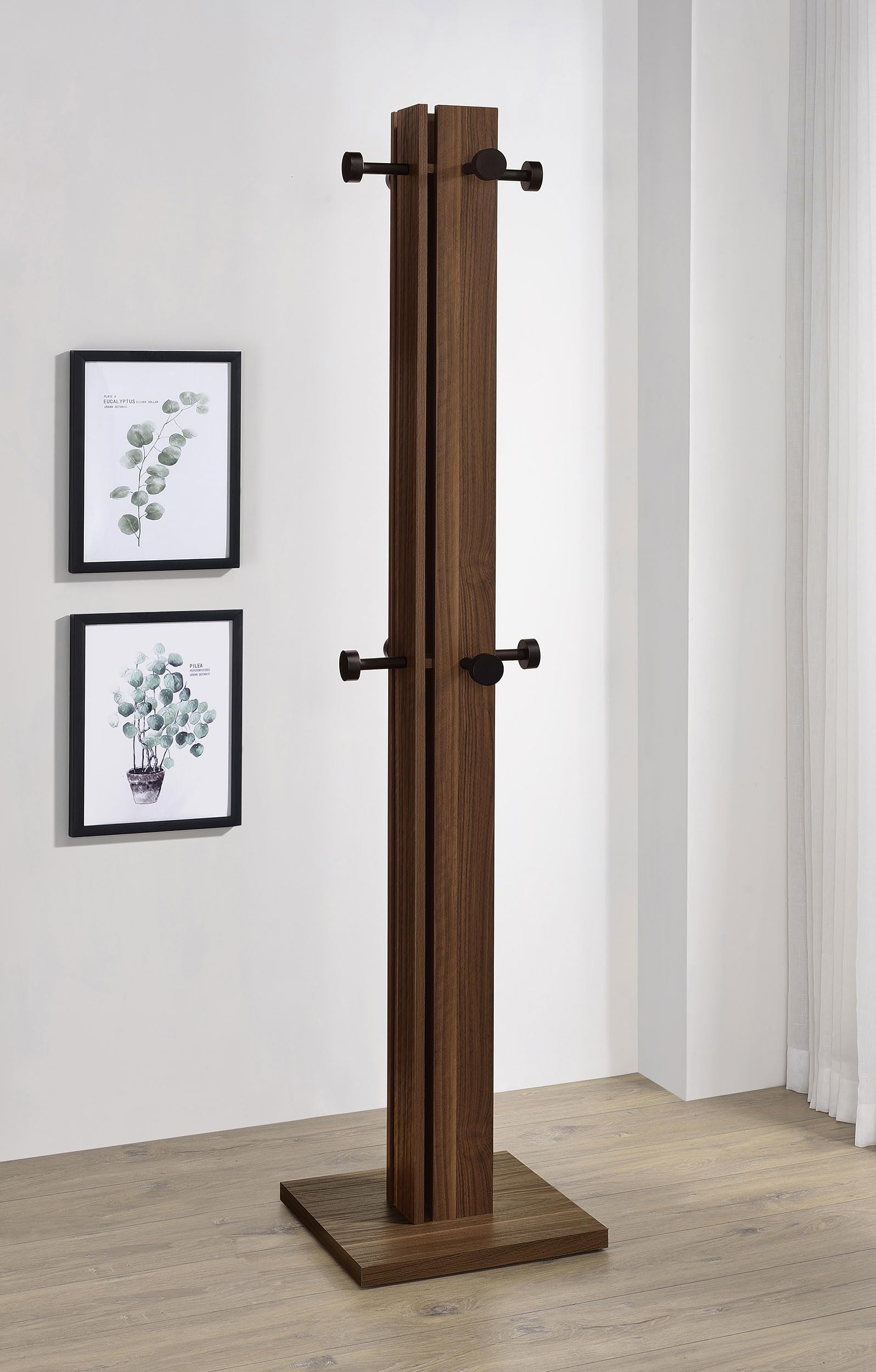 Coaster Home Furnishings Rikkie Walnut Coat Rack Walnut