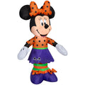 Gemmy 3.5 Ft Minnie Mouse Polka Dot Bat Halloween Airblown Inflatable Disney Halloween Decor