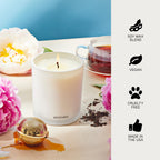 Apotheke Luxury Scented Candles For Home, Earl Grey Bitters - Aromatherapy Jar Candle With Soy Wax Blend