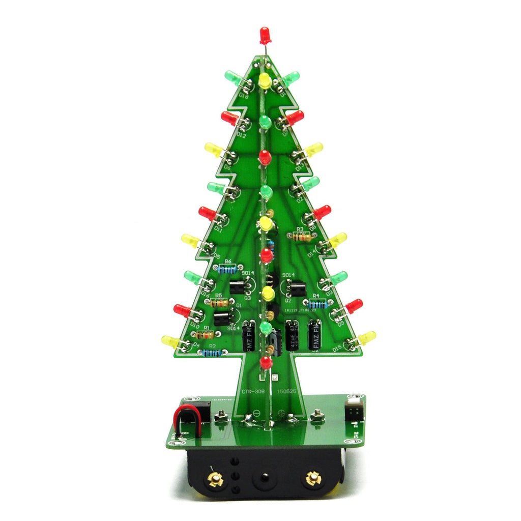 Gikfun 3D USB Christmas Trees 3 Colors LED DIY Kit Flash LED Circuit EK1719