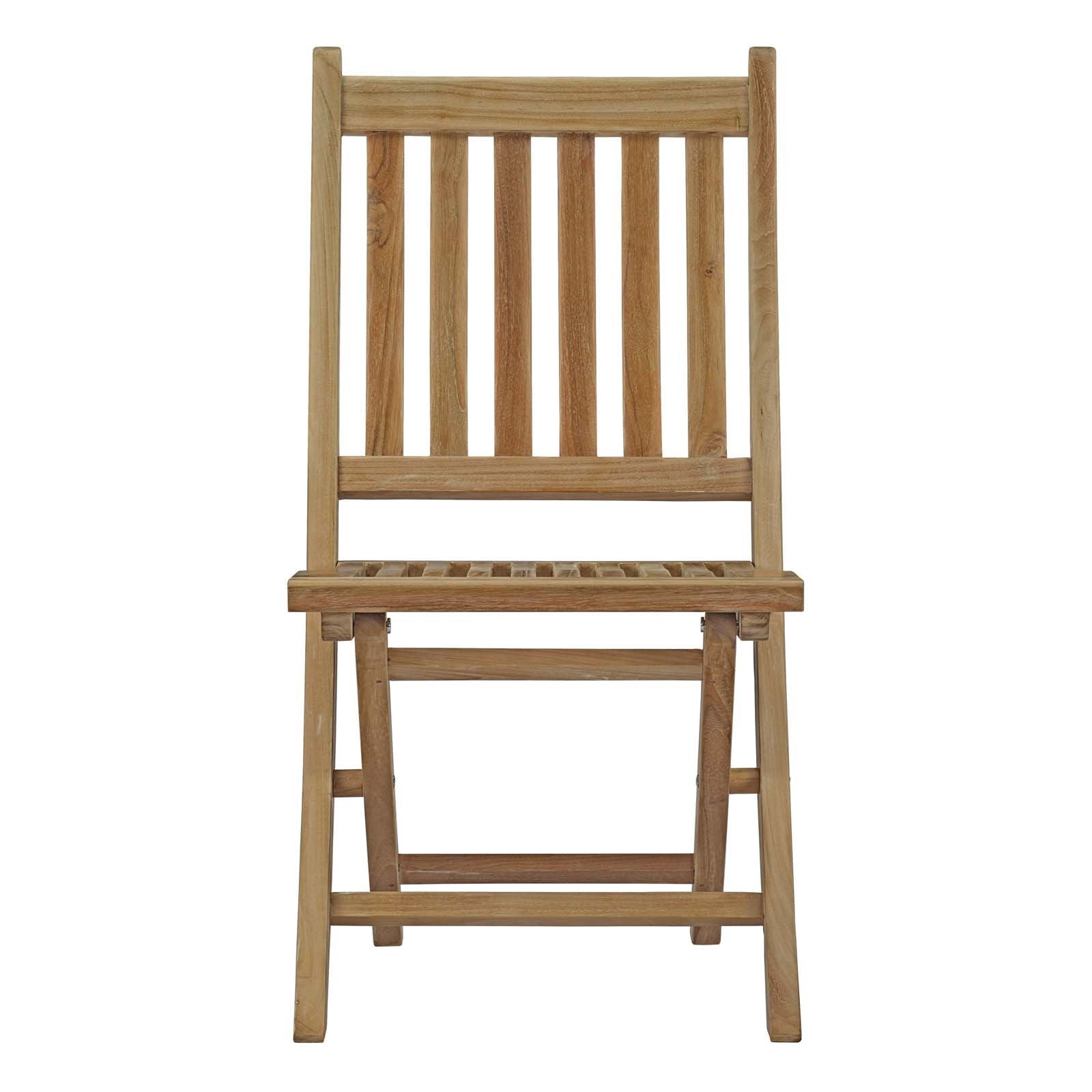Modway Marina Premium Grade A Teak Wood Outdoor Patio Dining Furniture Set - Thumbnail 4