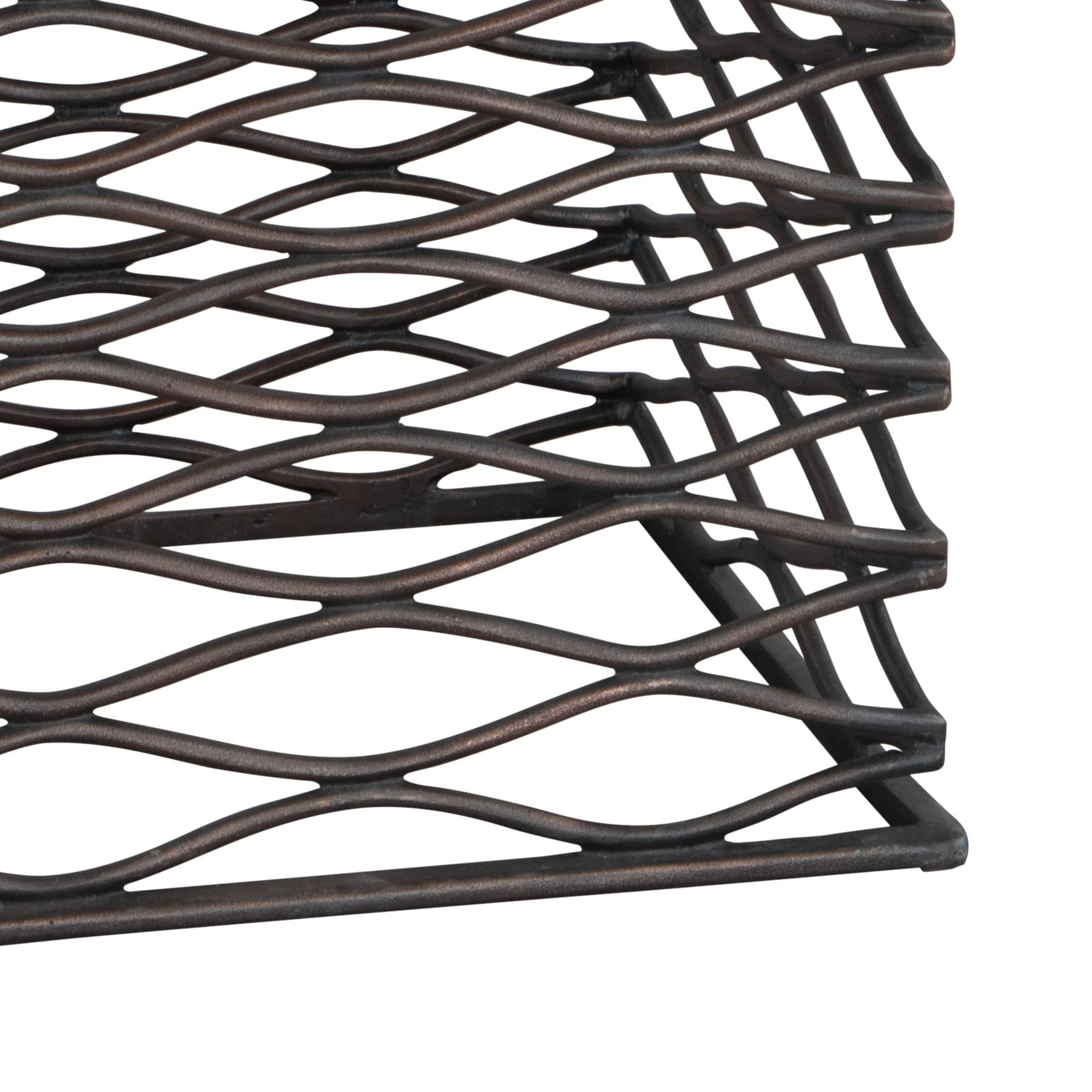 Zuo Duke Side Table White & Antique Bronze