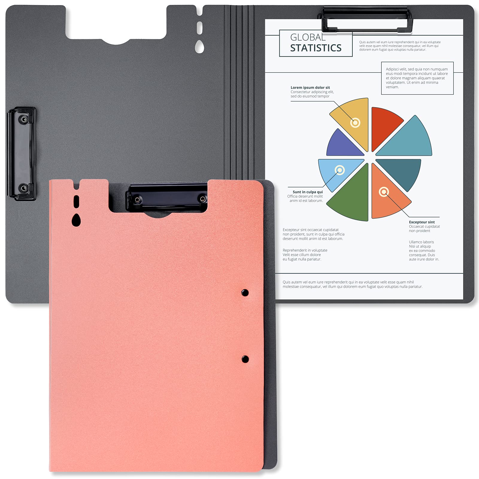Tomorotec A4 Size Nursing Foldable Cover Clipboard With Pen Holder Pp Foam Stationery Document Holder File Organizer Folder Writ