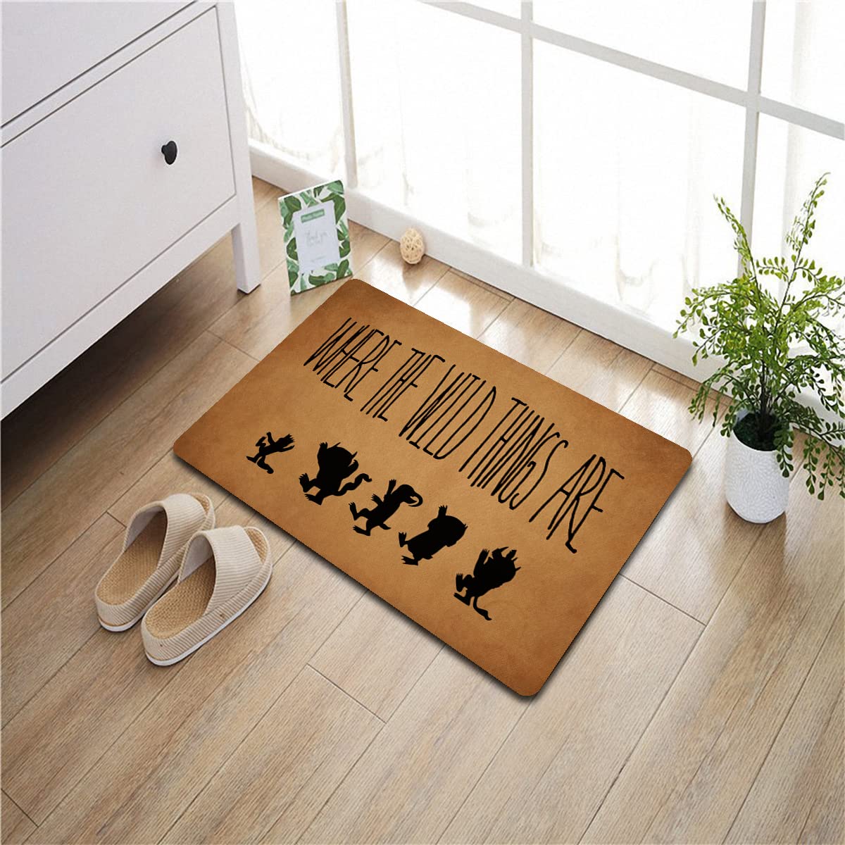 Funny Entry Rugs For Inside House Decor Indoor Rubber Doormat Where The Wild Things Are Personalized Monogram Kitchen Rugs And M