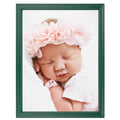 ArtToFrames 20x24 Inch Green Picture Frame, This 1.00 Inch Custom Wood Poster Frame is Green - Comes with Foam Backing 3/16 inch