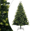 vidaXL Artificial Hinged Christmas Tree with Stand - 59.1" - Lifelike PE and PVC Tips - Easy Assembly - Stable Metal Stand - Suitable for Indoor and Outdoor Use